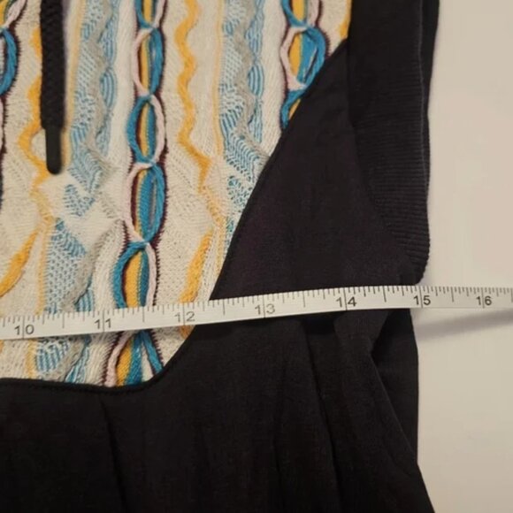 New Puma X Coogi Sweatshirt Jumpsuit Romper Womens XS Black Blue Knitted Hoodie - Picture 6 of 10